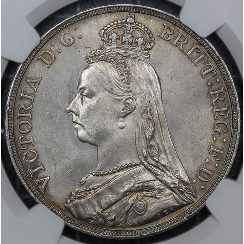 74 - 1891 Crown, Victoria (ESC 301, Bull 2591, S.3921). Graded NGC MS62, gEF/aUNC, in a Coinery Collectio... 