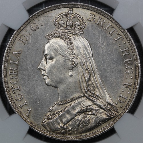 73 - 1889 Crown, Victoria (ESC 299, Bull 2589, S.3921). Graded MS61, gEF, in a Coinery Collection holder.... 