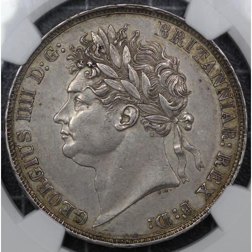 69 - 1821 Crown, Edge Secundo, George IV (Bull 2311, S.3805). WWP for William Wellesley Pole inverted und... 