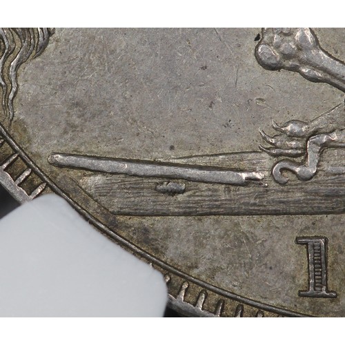 69 - 1821 Crown, Edge Secundo, George IV (Bull 2311, S.3805). WWP for William Wellesley Pole inverted und... 