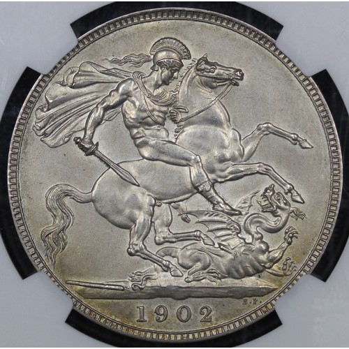 82 - 1902 Matt Proof Crown, Edward VII (ESC 361, Bull 3560, S.3978). Graded PF62, uncirculated, and prese... 
