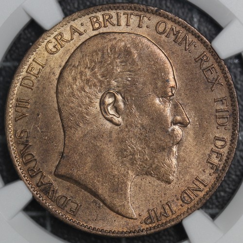 123 - 1904 Penny, Edward VII (Freeman 159, S.3990). Graded NGC MS64RB and presented in a Coinery Collectio... 