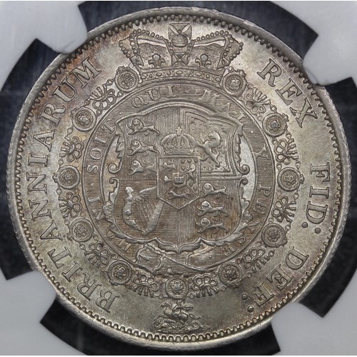 99 - 1817 Half Crown, George III (ESC 618, Bull 2096, S.3788). Graded NGC MS64 and presented in a Carlisl... 
