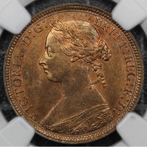 146 - 1888 Half Penny, Victoria (Freeman 359, S.3956). Graded NGC MS65RB, uncirculated with coppery-red hu... 