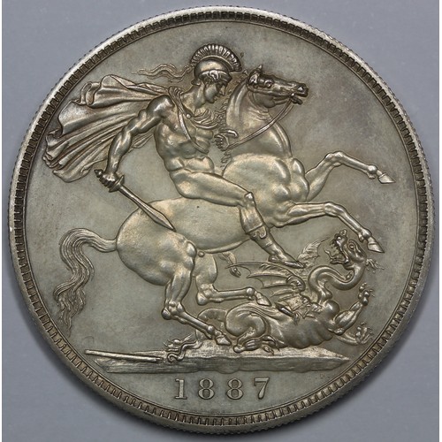 71 - 1887 Proof Crown, Victoria (ESC 297, Bull 2586, S.3921). UNC with a few surface marks. A curious and... 