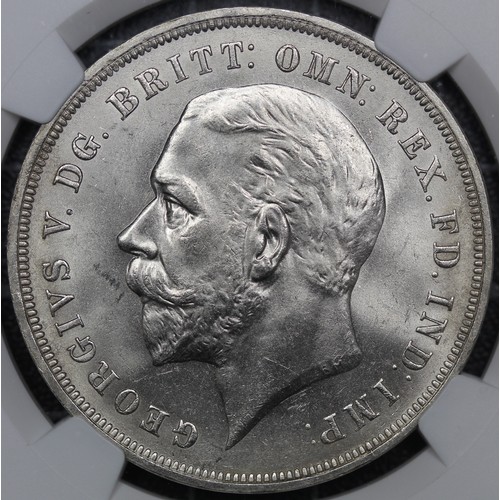 91 - 1935 Crown, George V (ESC 375, Bull 3651, S.4048). Graded NGC MS64, uncirculated, with full mint lus... 