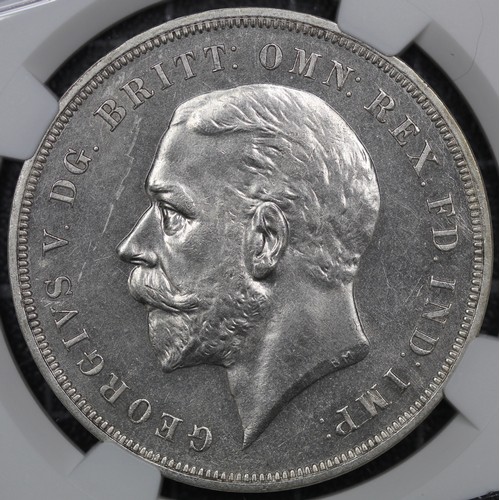92 - 1935 Specimen crown, George V (ESC 376, Bull 3652, S.4048). Graded SP62, aUNC with a scratch before ... 