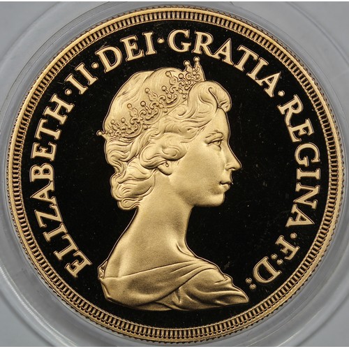 26 - 1980 Gold proof 4-coin set, Elizabeth II, comprising quintuple, double, full and half sovereigns, co... 