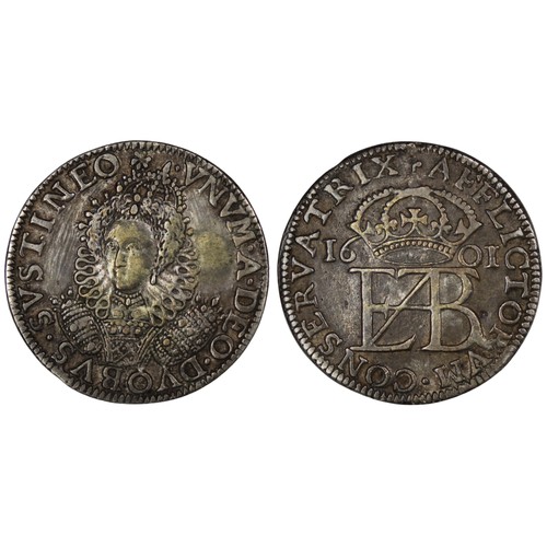 1072 - Elizabeth I (1558-1603) pattern groat, 1601, mm flower with 6 petals. Obv. UNUM A DEO DUOBUS SUSTINE... 