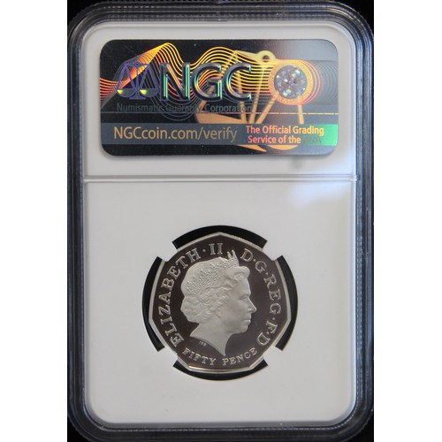 2117 - 2009 Silver proof Kew Gardens 50p. Graded NGC PF69 Ultra Cameo. A signature coin for any serious dec... 