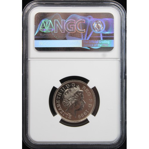 2108 - 1999 10p. Graded NGC MS68, choice uncirculated.