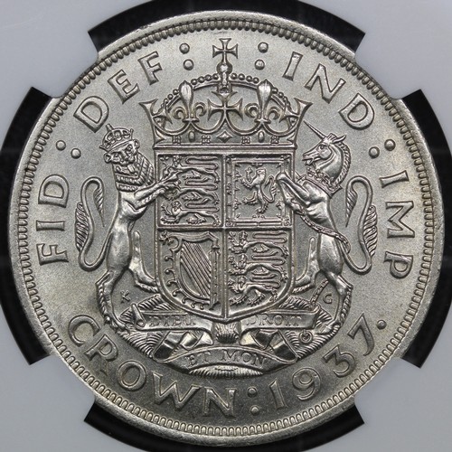 2053 - 1937 Crown, George VI. Housed in an NGC holder with a non numeric result of UNC details, obverse cle... 