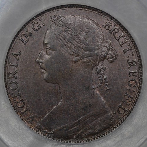 2081 - 1886 Penny, Victoria. Graded CGS65 with rich chocolate colour. A handsome example, gEF. [Freema... 