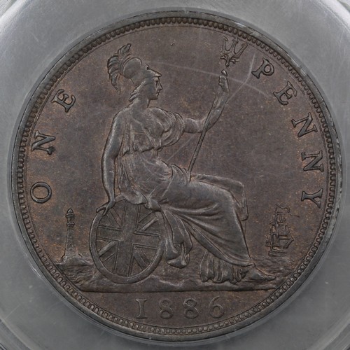 2081 - 1886 Penny, Victoria. Graded CGS65 with rich chocolate colour. A handsome example, gEF. [Freema... 