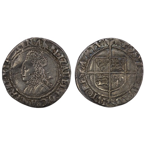 1071 - Elizabeth I (1558-1603) groat, mm. martlet, c.1560-1561. Second issue, bust 1F, no rose behind. Rich... 