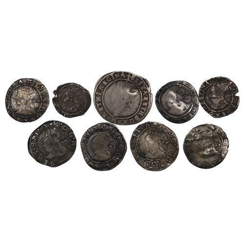 1074 - Elizabeth I coins (9) comprising threepence, halfgroats and pennies. Mixed grades and conditions, ge... 