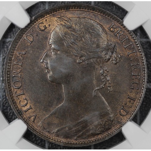 2083 - 1888 Penny, Victoria. Graded NGC AU58BN with streaky tone and some mint colour interspersed. Both I'... 