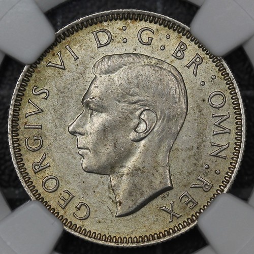 2070 - 1937 Shilling, George VI. Scottish reverse. Graded NGC MS62. nEF/EF. [ESC 1452, Bull 4149, S.4083]... 