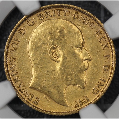 2021 - Australia 1910-S half sovereign, Edward VII. Graded NGC AU55, gVF. [Marsh 525, S.3977B]