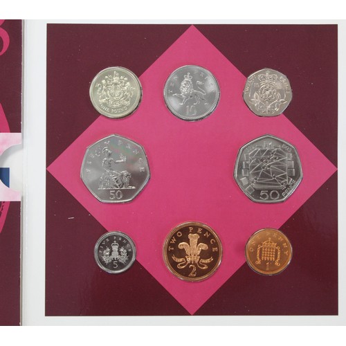 2164 - BUNC 1993 year set including EEC dual date 50p. All coin as issues. 