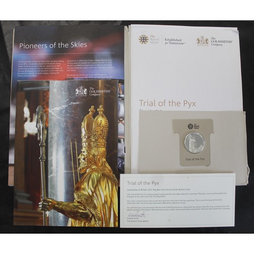 2193 - Trial of the Pyx 2017 silver £2 featuring Big Ben as part of the Landmarks of Britain series. The Tr... 