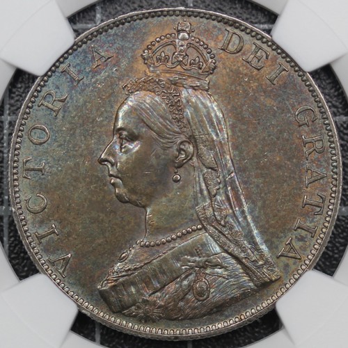 2097 - 1887 Specimen silver year set, crown to threepence, Victoria. All coins graded with NGC, most with d... 