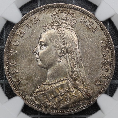 2097 - 1887 Specimen silver year set, crown to threepence, Victoria. All coins graded with NGC, most with d... 