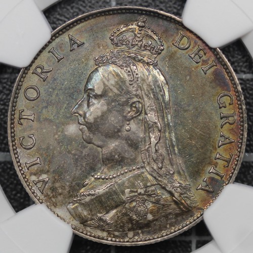 2097 - 1887 Specimen silver year set, crown to threepence, Victoria. All coins graded with NGC, most with d... 