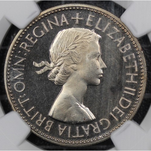 2066 - 1953 Proof florin, Elizabeth II. Graded NGC PF64 Cameo with a few light surface marks. A very attrac... 