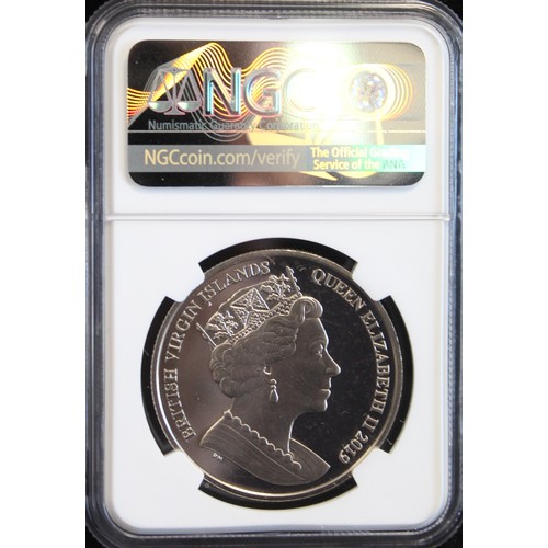 2206 - British Virgin Islands, 2019 $1 featuring Una & The Lion. A better grade example with just 15 gr... 