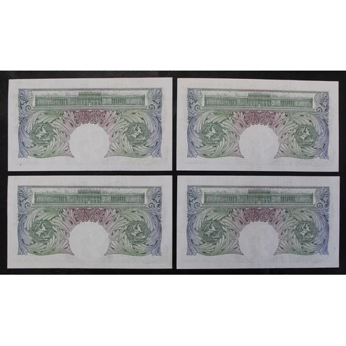 2004 - A consecutive run of four B268 £1 banknotes with cashier P. S. Beale. Serial numbers Z65C 5845... 