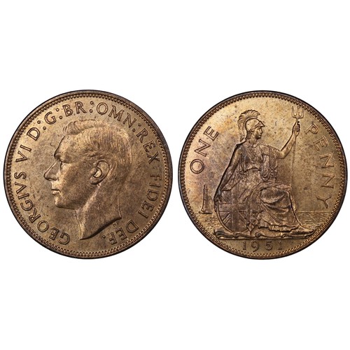 2091 - 1951 Penny, George VI. Slightly mottled tone otherwise bright and lustrous. aUNC/UNC and the key ser... 