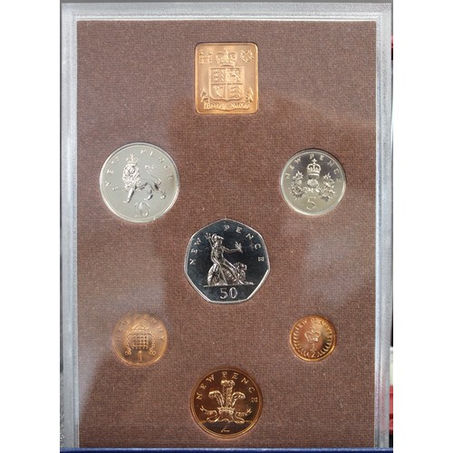 2172 - Royal Mint pre-decimal and decimal year sets (5) comprising 1970, 1974, 2001, 2002 & 2010. The 2... 