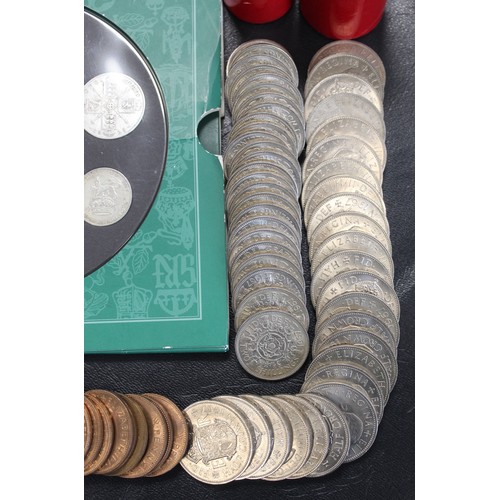 2100 - 1925 George V year set as part of a selection of pre-decimal coins to also include 1935 crown, 1931 ... 