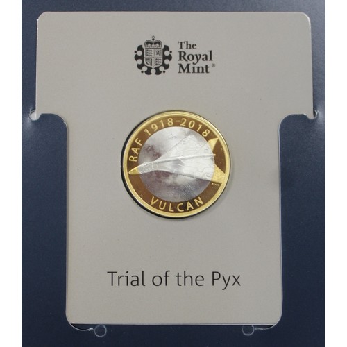 2194 - Trial of the Pyx 2018 Silver proof RAF £2 coin collection. Comprising all 5 in the RAF series includ... 