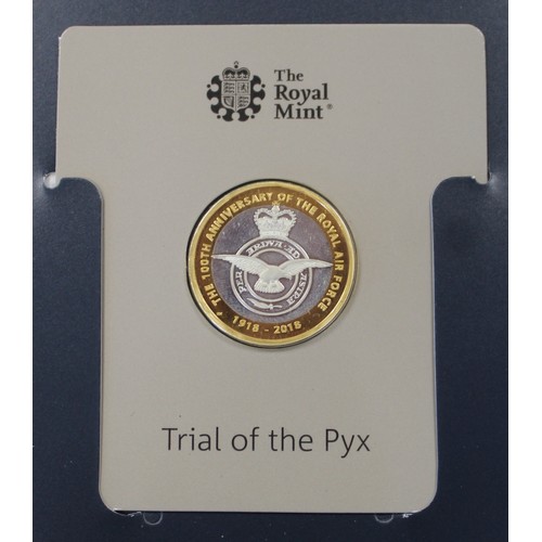 2194 - Trial of the Pyx 2018 Silver proof RAF £2 coin collection. Comprising all 5 in the RAF series includ... 