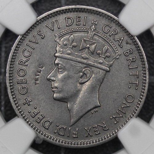 2207 - British West Africa 1 Shilling Trial piece, George VI, struck in stainless steel. Issued in the fina... 