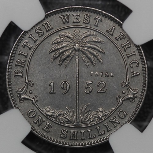 2207 - British West Africa 1 Shilling Trial piece, George VI, struck in stainless steel. Issued in the fina... 