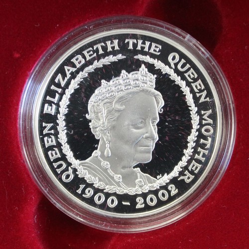 2159A - Silver proof £5 coins (3) comprising 1999 Princess Diana, 2002 Queen Elizabeth II Golden Jubilee &am... 