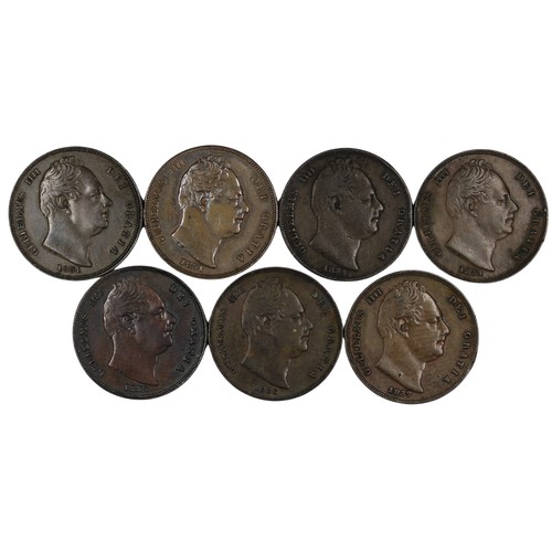 396 - Farthings (7), William IV bare head, comprising 1831 (2), 1834 (2), 1835 (2) & 1837. nFine to nE... 