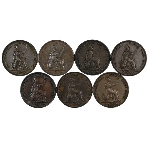 396 - Farthings (7), William IV bare head, comprising 1831 (2), 1834 (2), 1835 (2) & 1837. nFine to nE... 