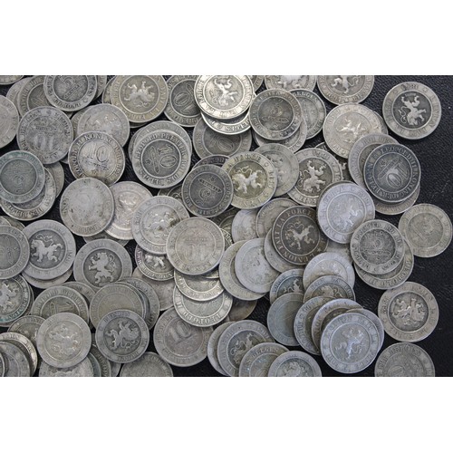 28 - Coins of Belgium. In excess of 175 19th century 5 & 10 Centimes (1861-1898). Mixed grades, gener... 