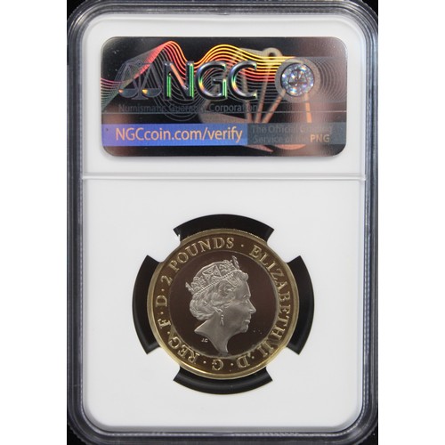 41 - 2021 Proof £2 coin commemorating the life and works of H.G. Wells. Graded NGC PF68 Ultra Cameo.