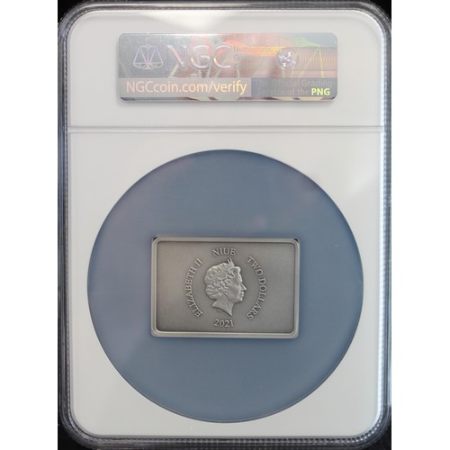 17 - NIUE 2021 $2 1oz Silver proof Star Wars: Empire Guards. Antiqued and colour issue featuring the Sith... 