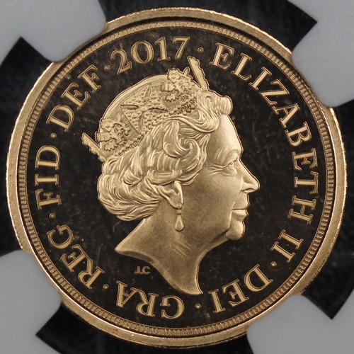 103 - 2017 Strike on the Day plain edge sovereign celebrating the 200th Anniversary of Benedetto Pistrucci... 