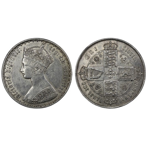 216 - 1865 Florin (Die #11), Victoria. Obv. 