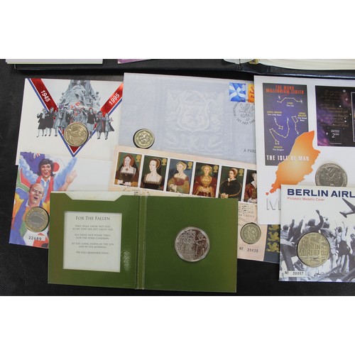 2 - The History of World War II PNC folder as part of a selection of coin first days covers and presenta... 