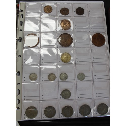 4 - A selection of UK & World coins in 5 albums with some loose and additionally a part-set of the C... 