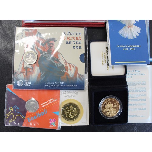 3 - UK & Territory proof and BUNC coin sets and packs (8) to include 1996 proof set, 1974 Falklands ... 