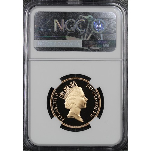 60 - 1992 Double Sovereign, Elizabeth II. Graded NGC PF69 Ultra Cameo and presented in Modern Sovereign h... 